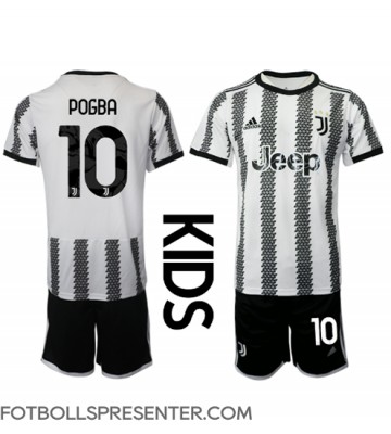 Juventus Paul Pogba #10 Hemmatröja Barn 2022-23 Kortärmad (+ korta byxor)